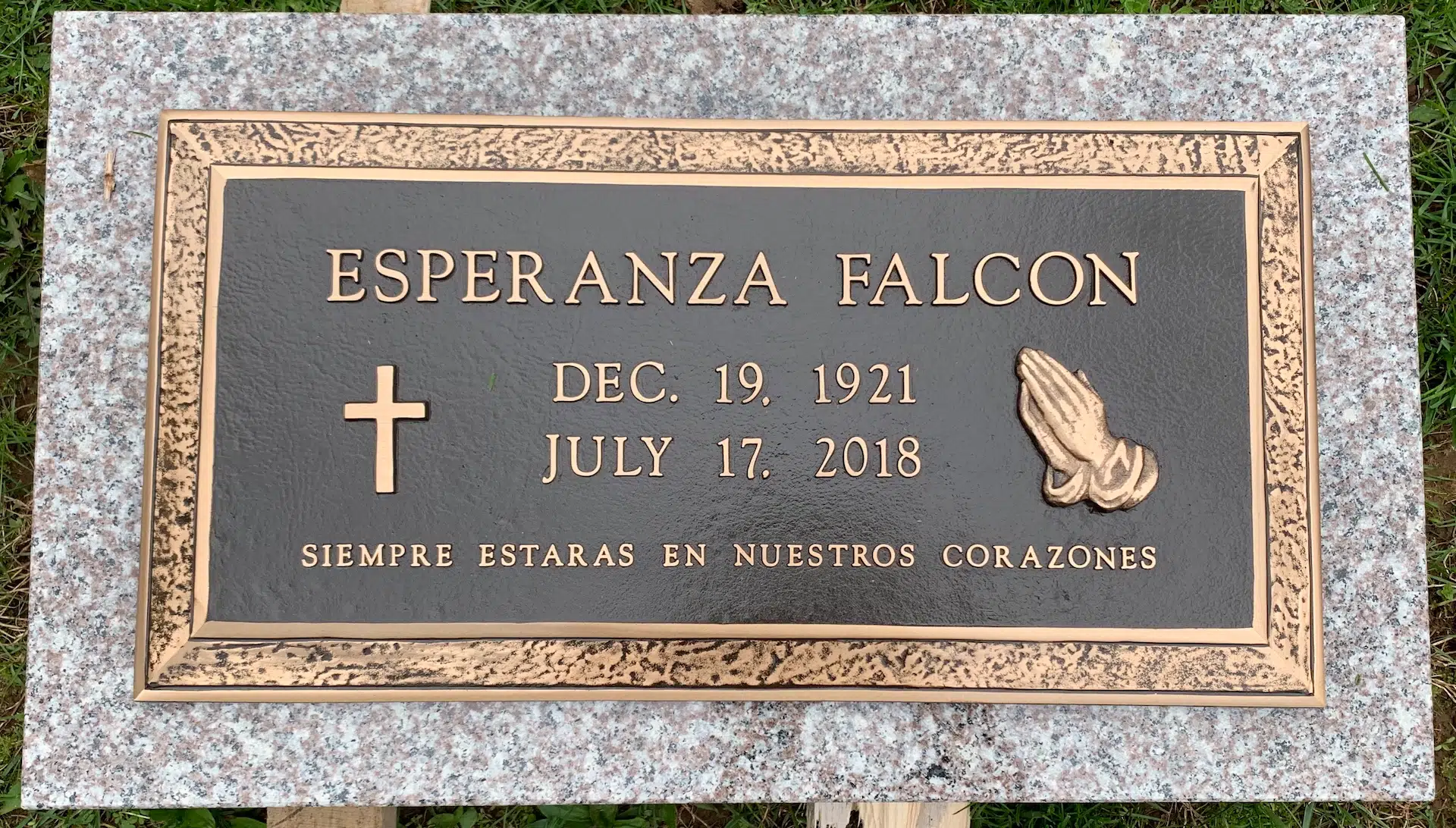 Granite Granite Plaque hand-carved by Granite Plaque Shop in NJ — image 2